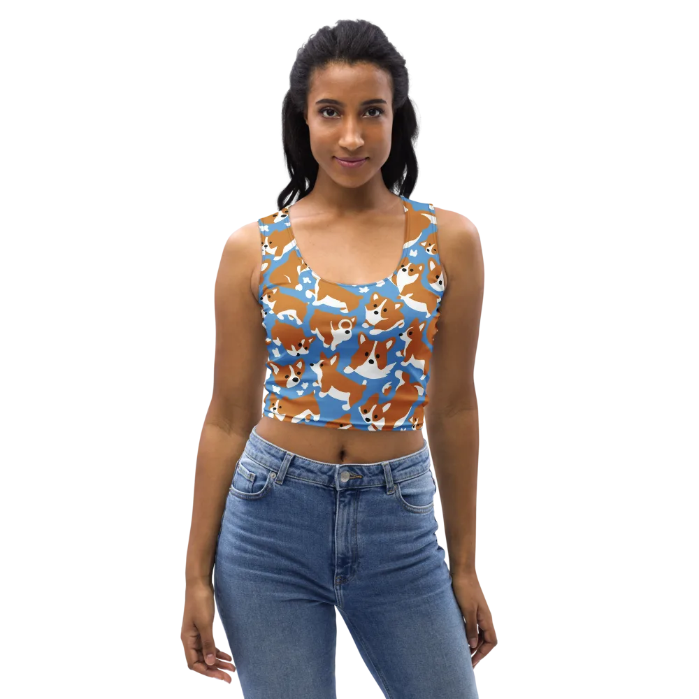 Welsh Wiggle on Crop Top — Front