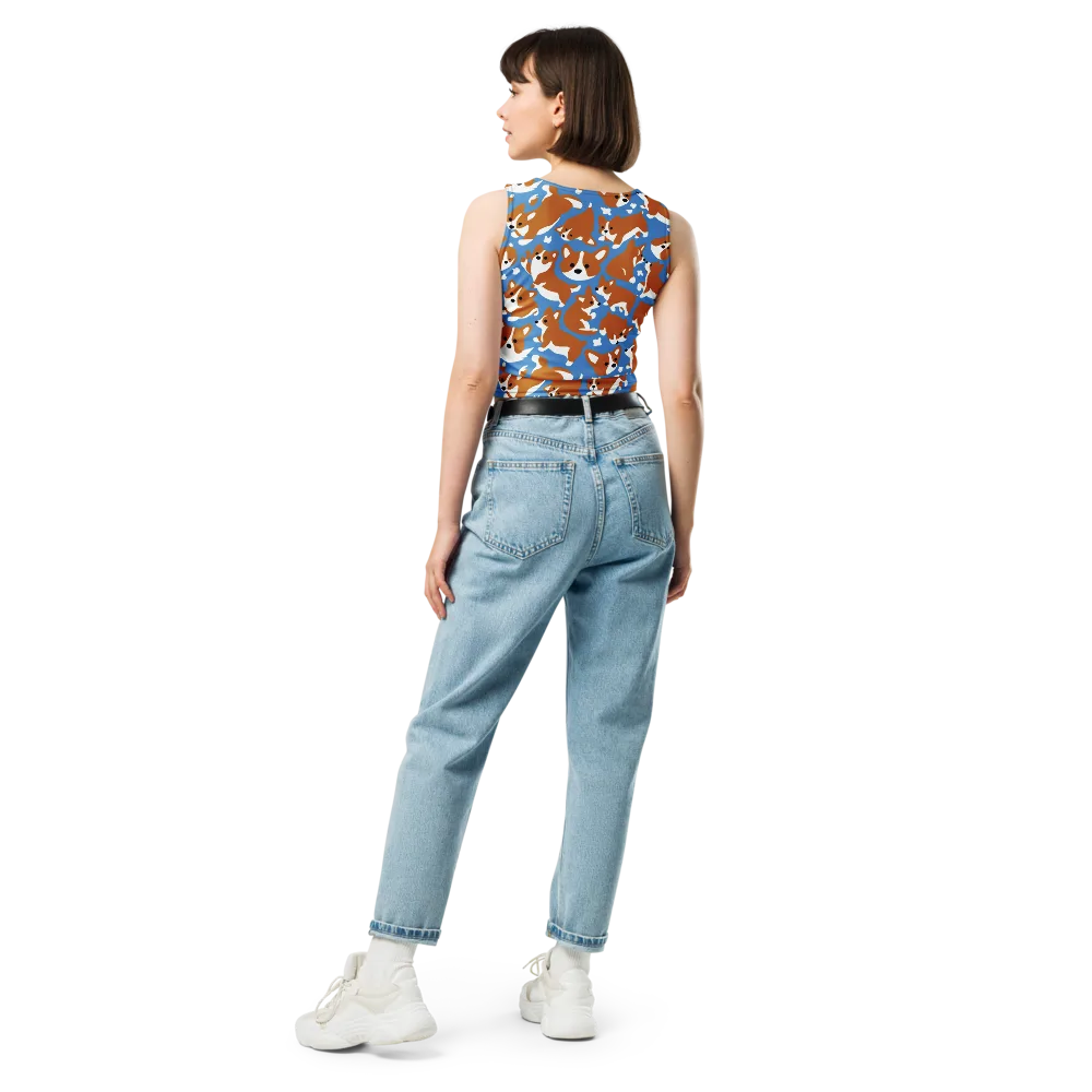 Welsh Wiggle on Crop Top — Back