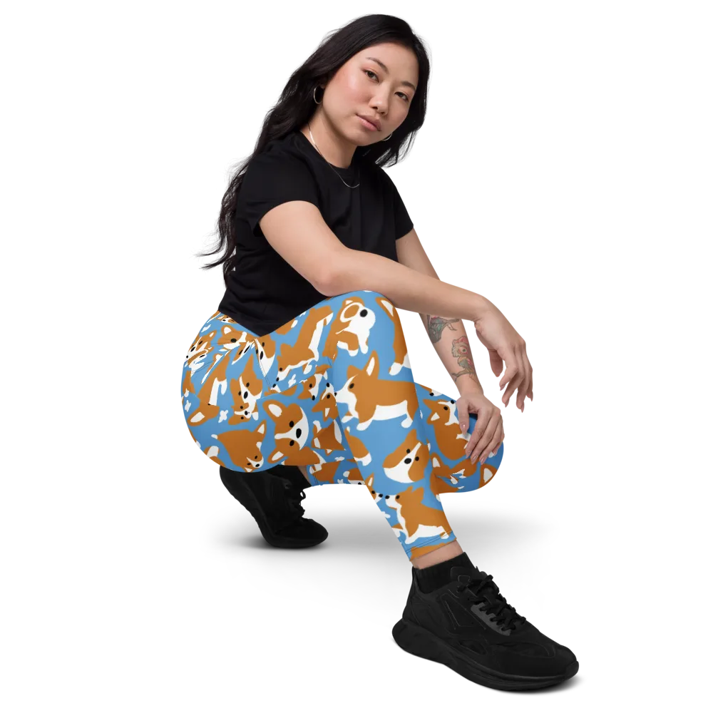 Welsh Wiggle on Leggings with Pockets — Right Front