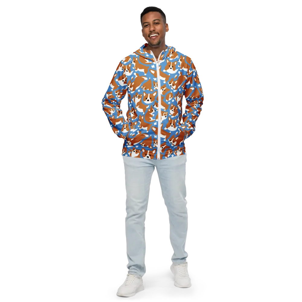Welsh Wiggle on Men's Windbreaker — Front