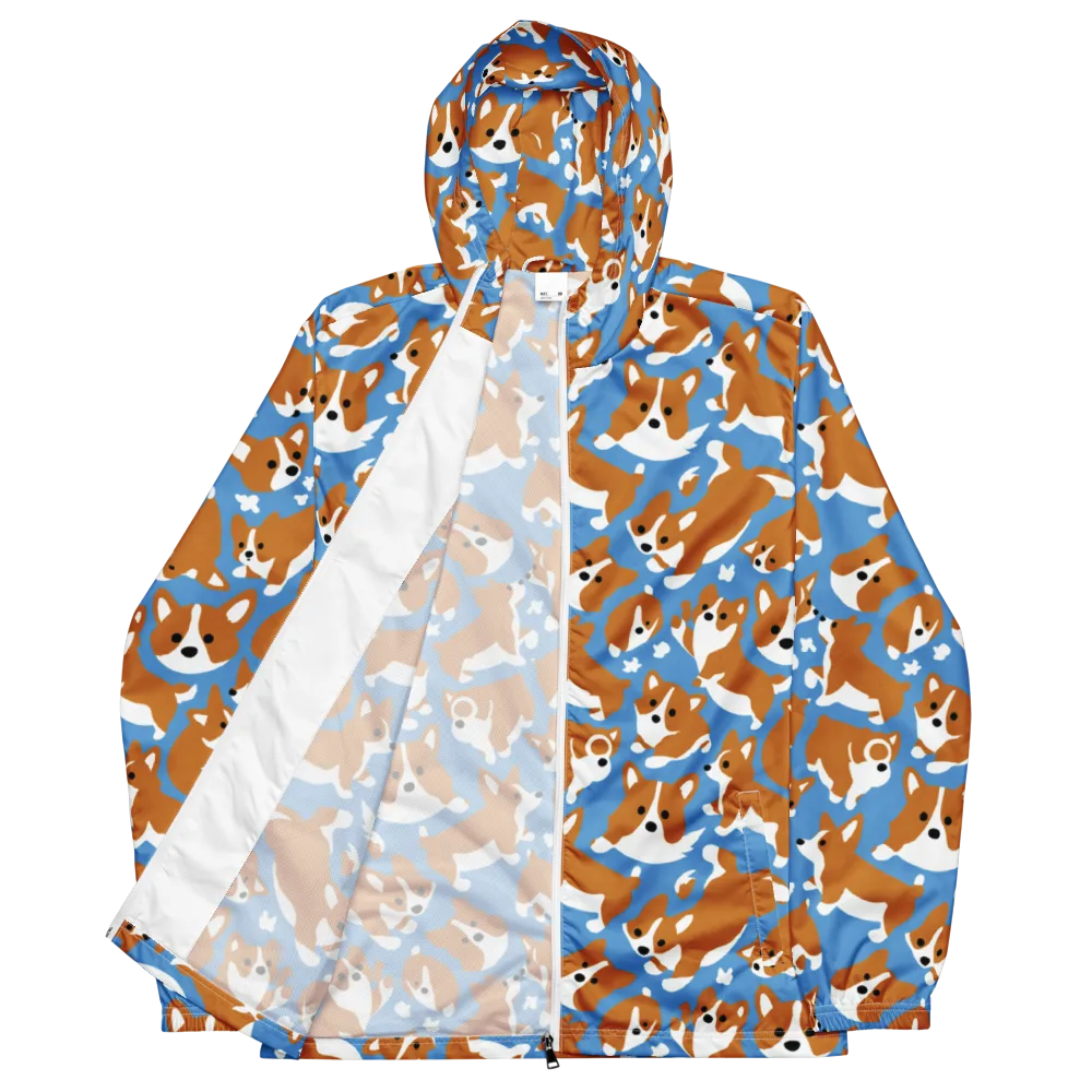 Welsh Wiggle on Men's Windbreaker — Front