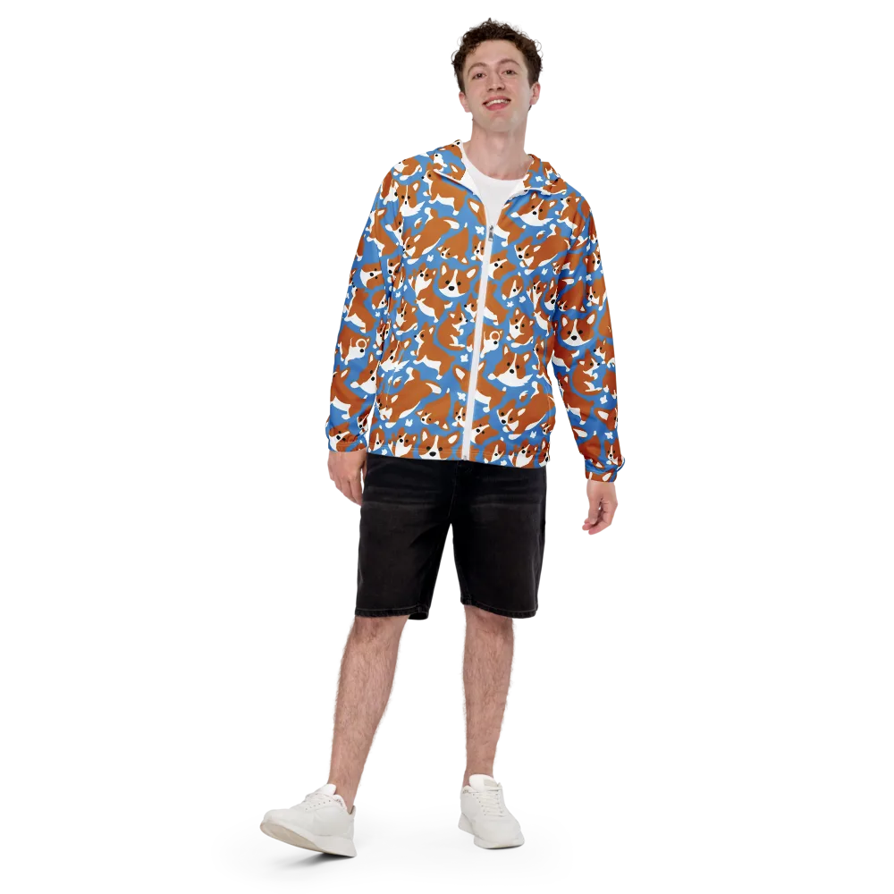 Welsh Wiggle on Men's Windbreaker — Front
