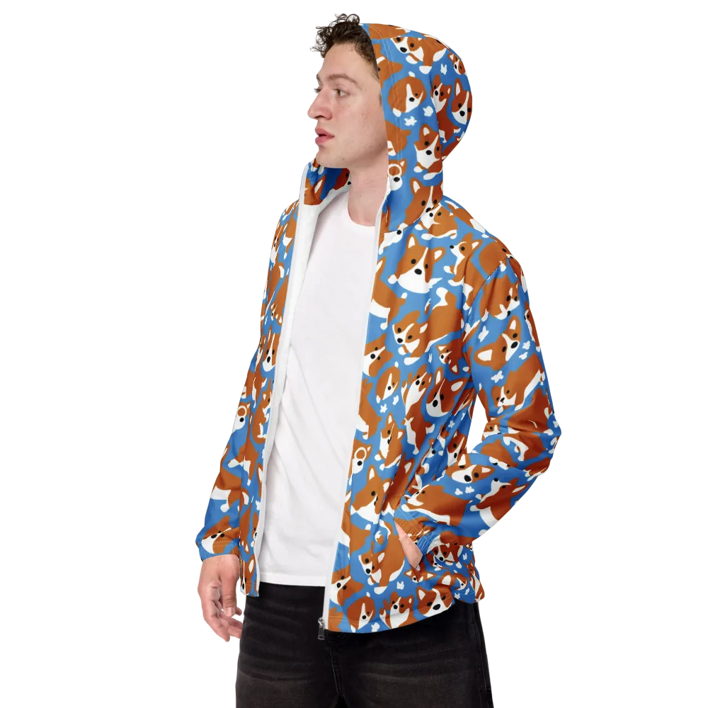 Welsh Wiggle on Men's Windbreaker — Left Front