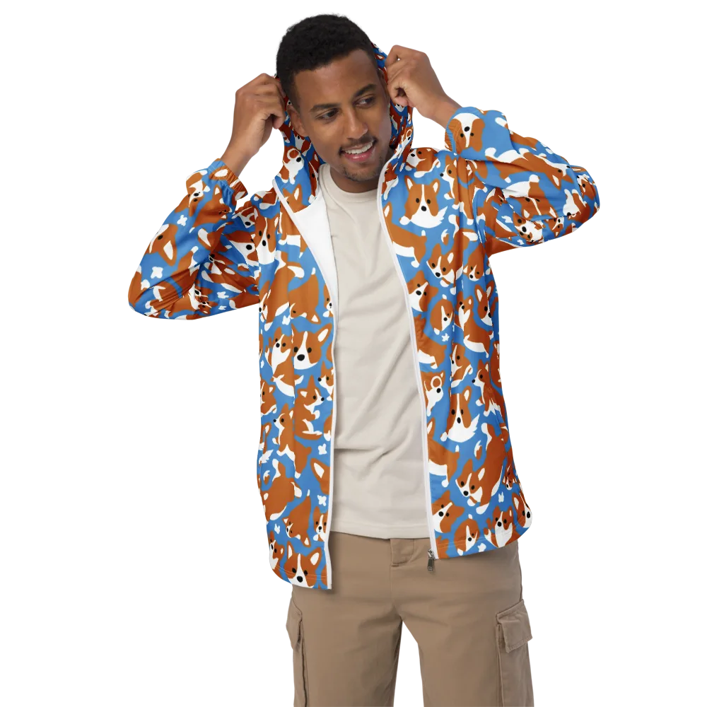 Welsh Wiggle on Men's Windbreaker — Front