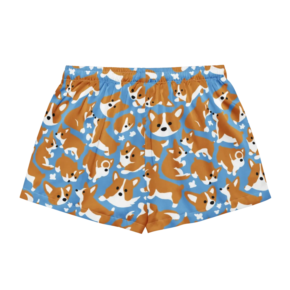 Welsh Wiggle on Women's Pajama Shorts — Back