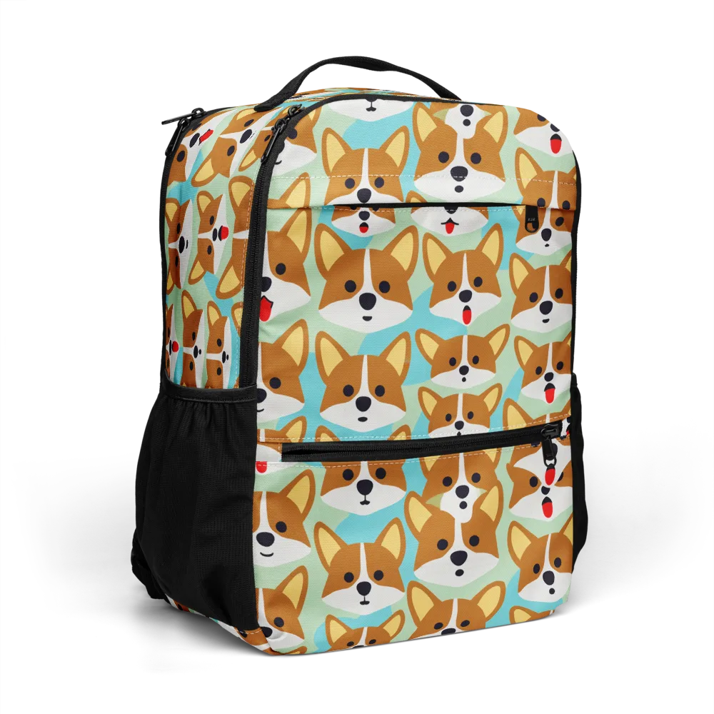 Corgi Parade on Utility Backpack — Right Front