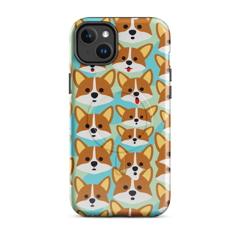 Corgi Parade on MagSafe Tough Case for iPhone® — Front