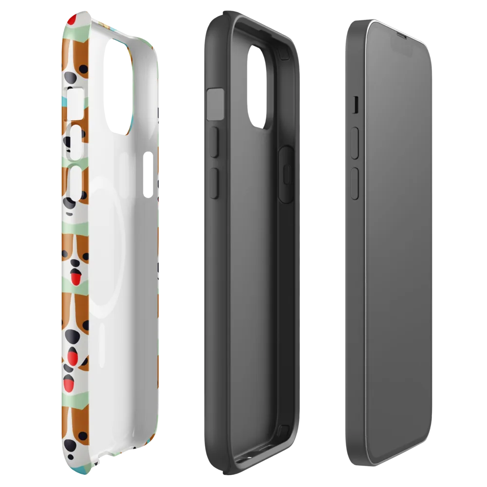 Corgi Parade on MagSafe Tough Case for iPhone® — Front