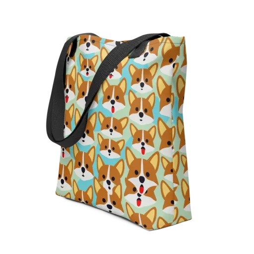 Corgi Parade on a Tote Bag