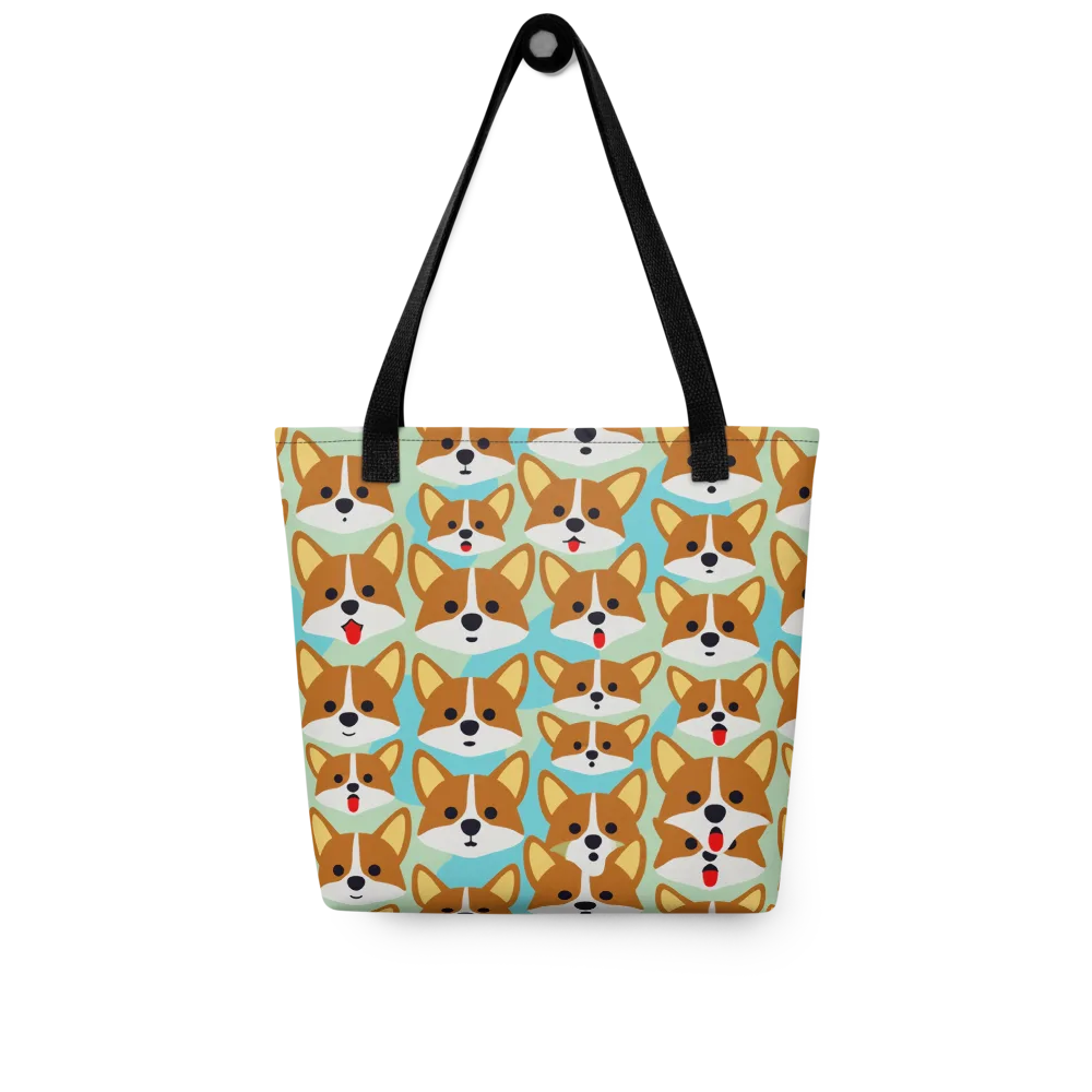 Corgi Parade on Tote Bag — Front