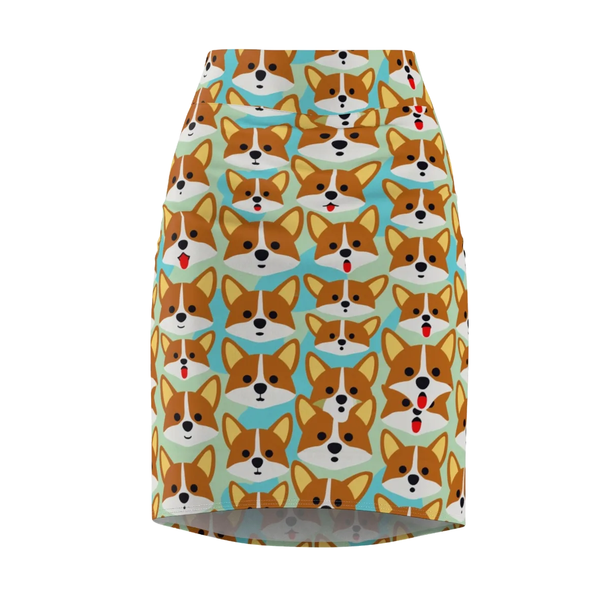 Corgi Parade on Pencil Skirt — Front