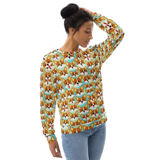 Corgi Parade on a Sweatshirt