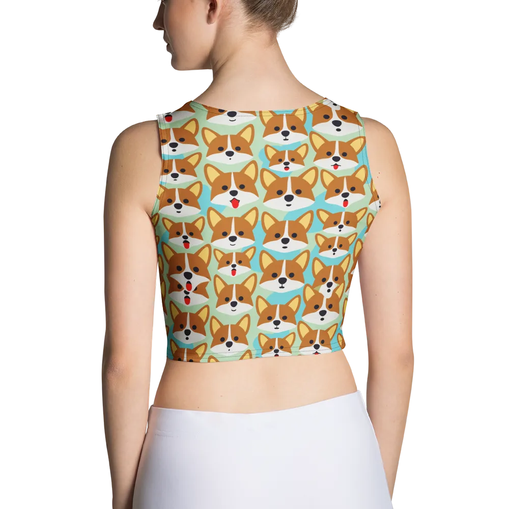 Corgi Parade on Crop Top — Back