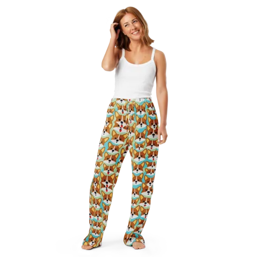 Corgi Parade on a Women's Pajama Pants