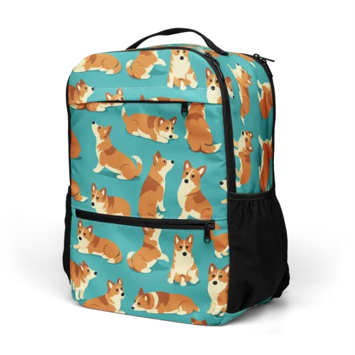 Teal Tails on a Utility Backpack