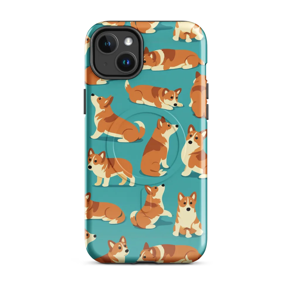 Teal Tails on MagSafe Tough Case for iPhone® — Front