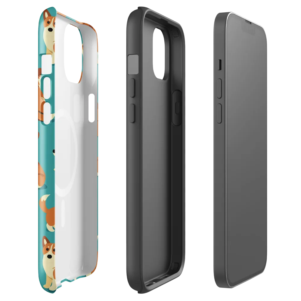 Teal Tails on MagSafe Tough Case for iPhone® — Front