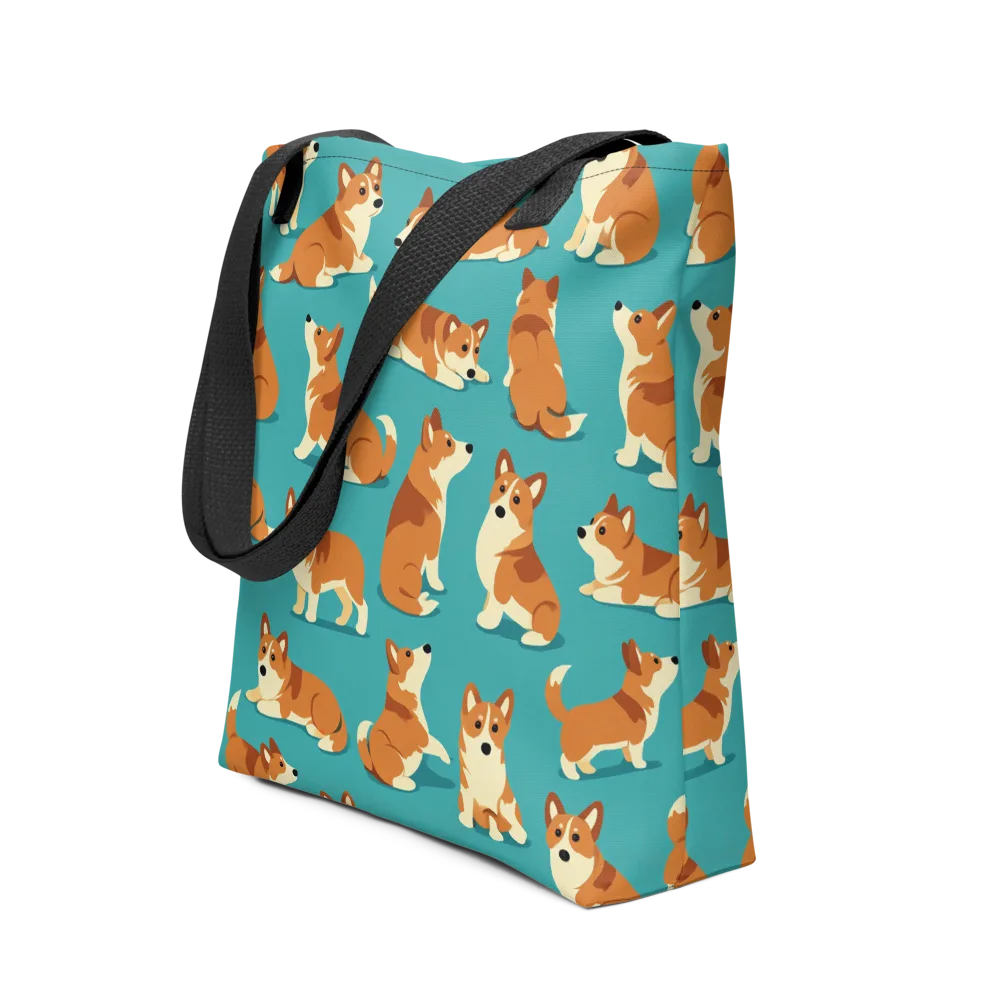 Teal Tails on Tote Bag — Front