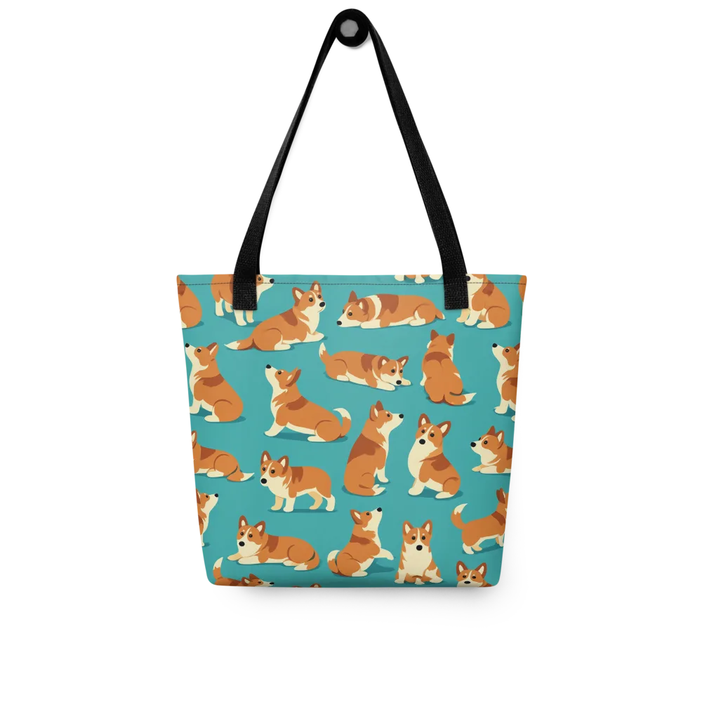 Teal Tails on Tote Bag — Front