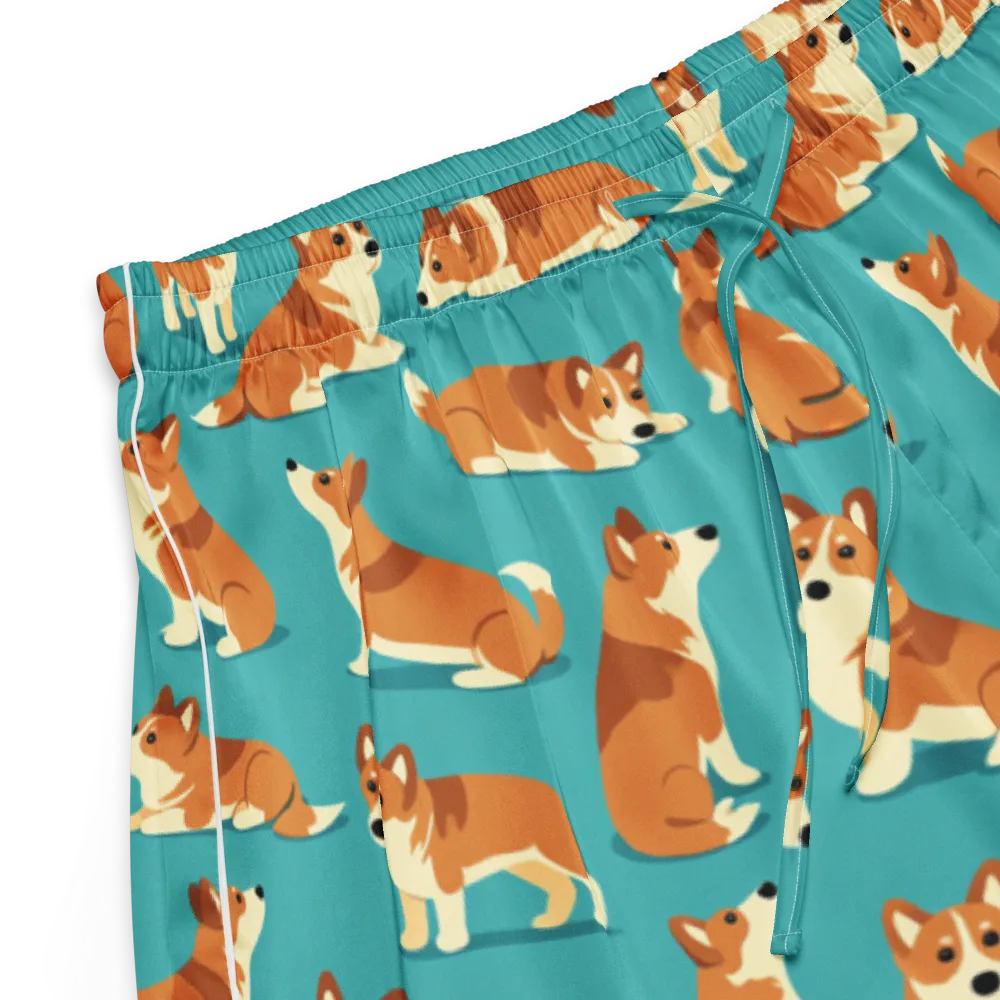 Teal Tails on Women's Pajama Shorts — Product details