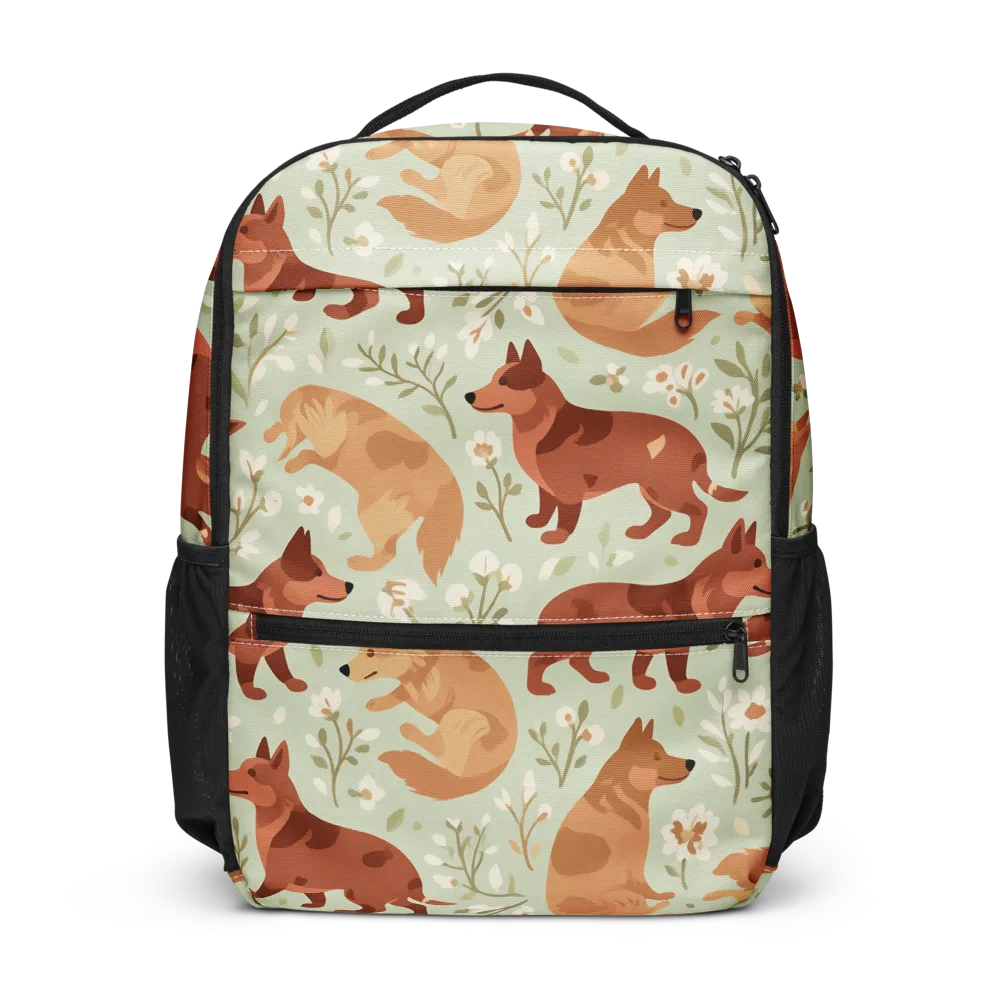 Vulpine Garden on Utility Backpack — Front