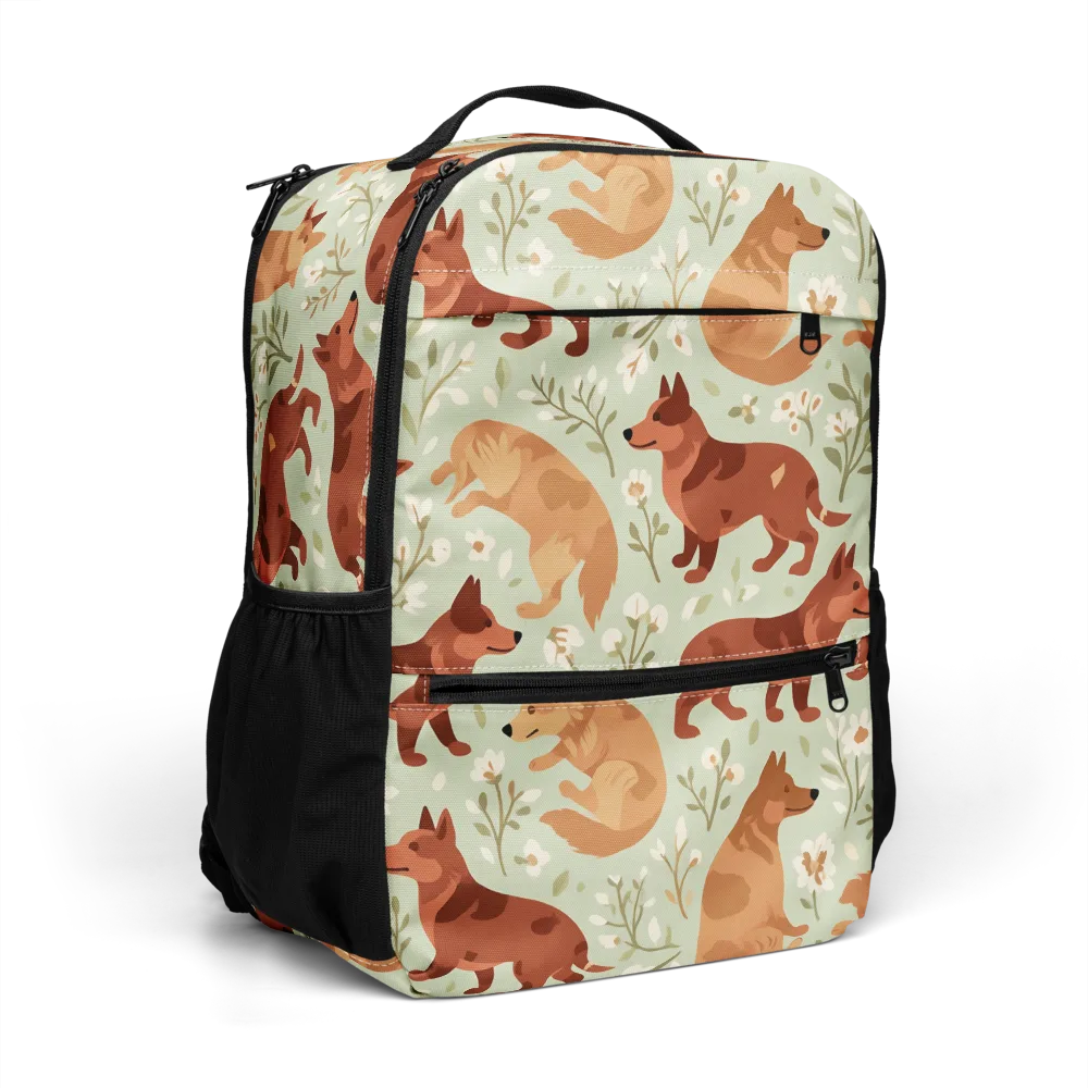 Vulpine Garden on Utility Backpack — Right Front