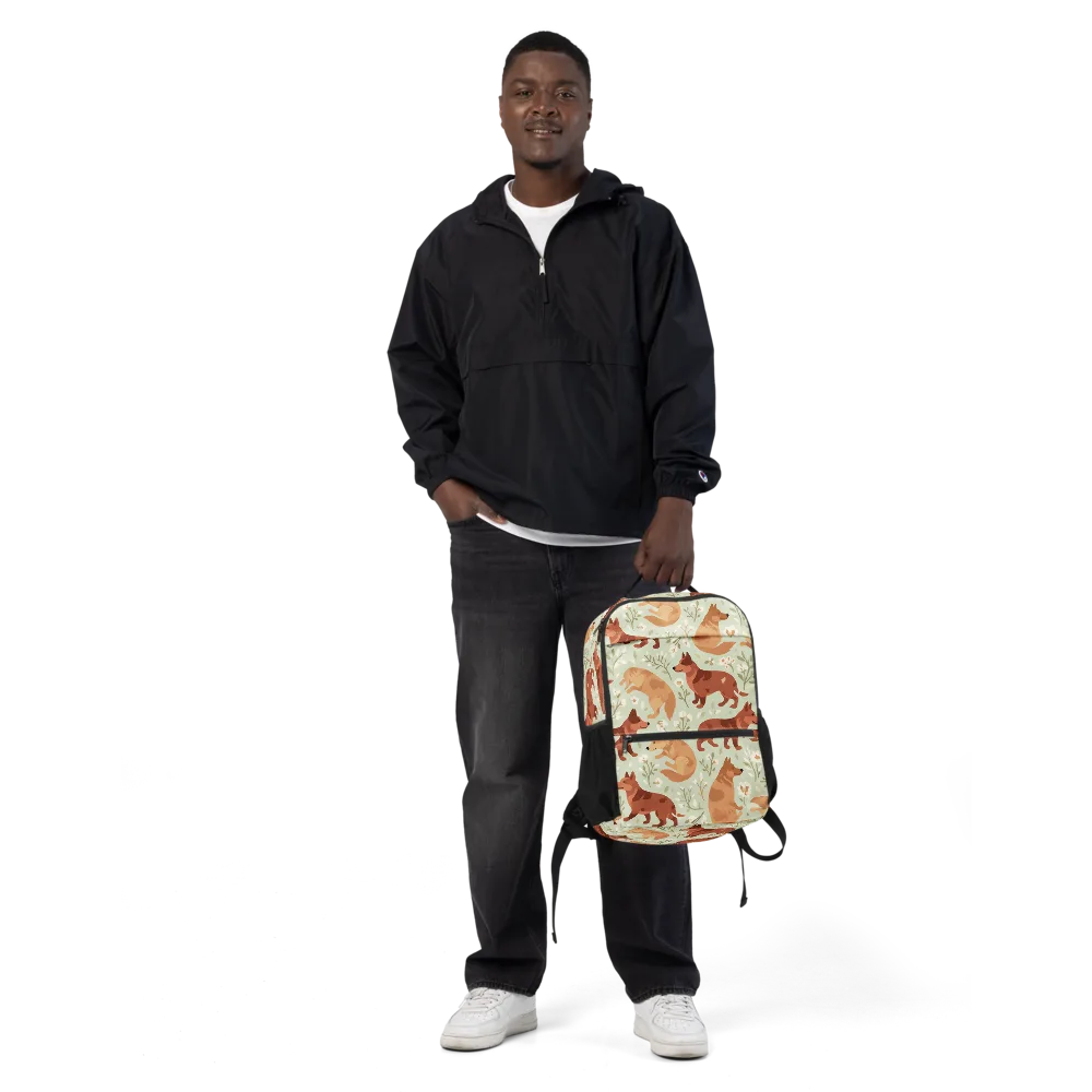 Vulpine Garden on Utility Backpack — Front