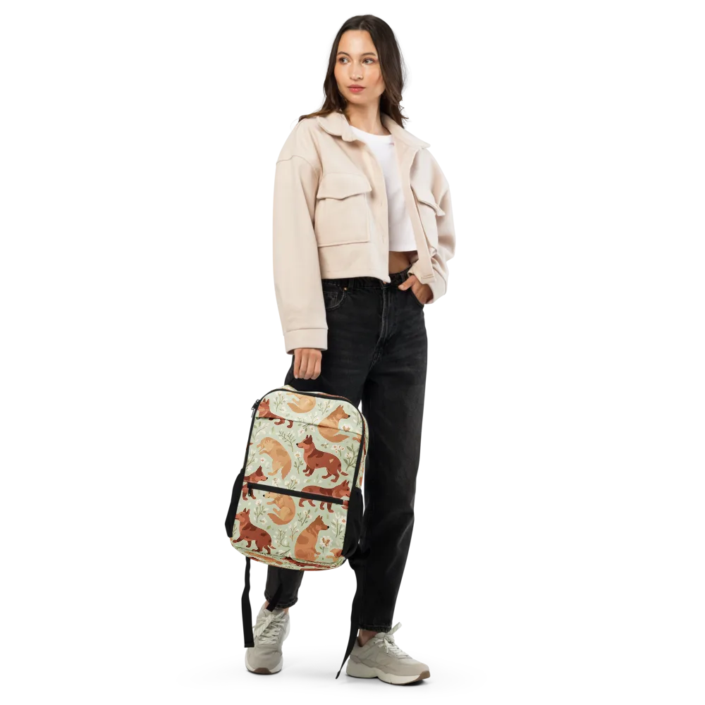 Vulpine Garden on Utility Backpack — Front