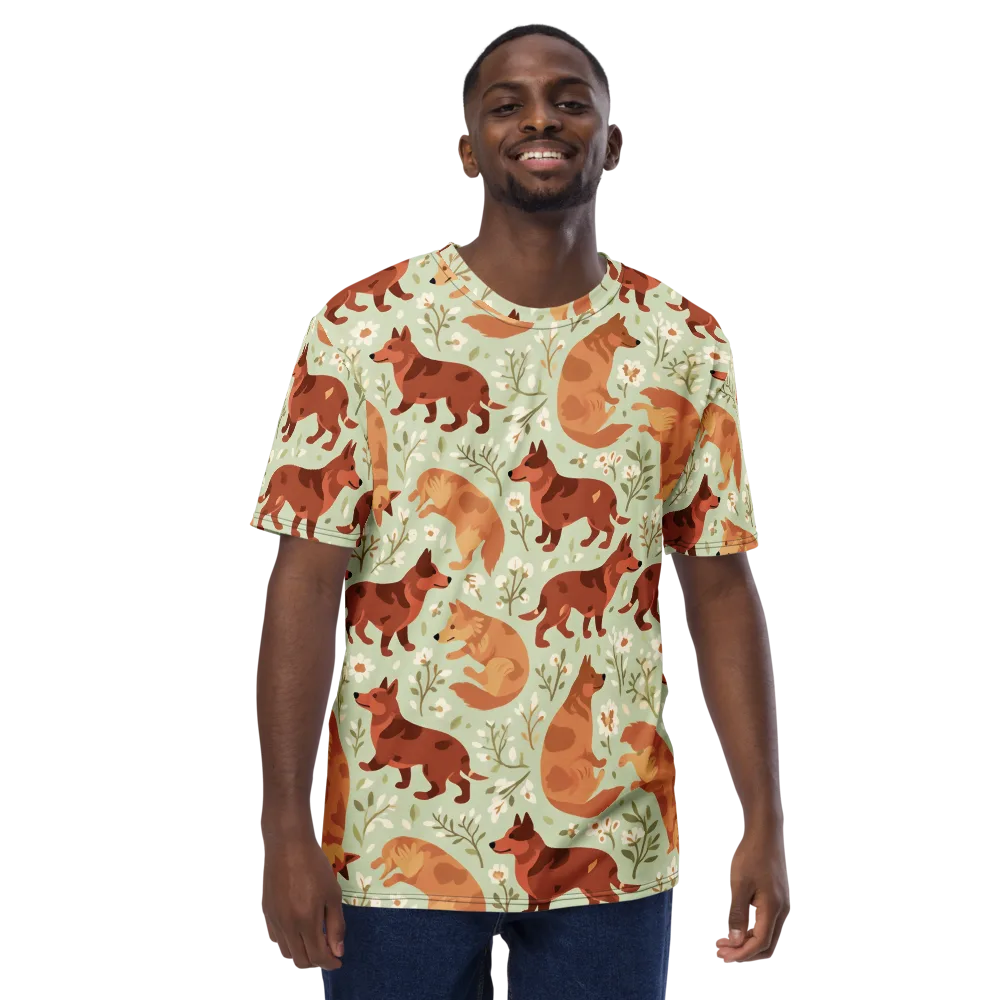 Vulpine Garden on Men's Crew Neck T-Shirt — Front