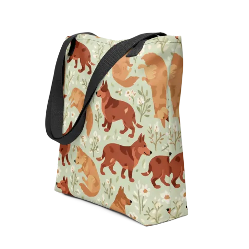 Vulpine Garden on a Tote Bag