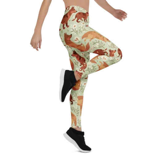 Vulpine Garden on a Leggings