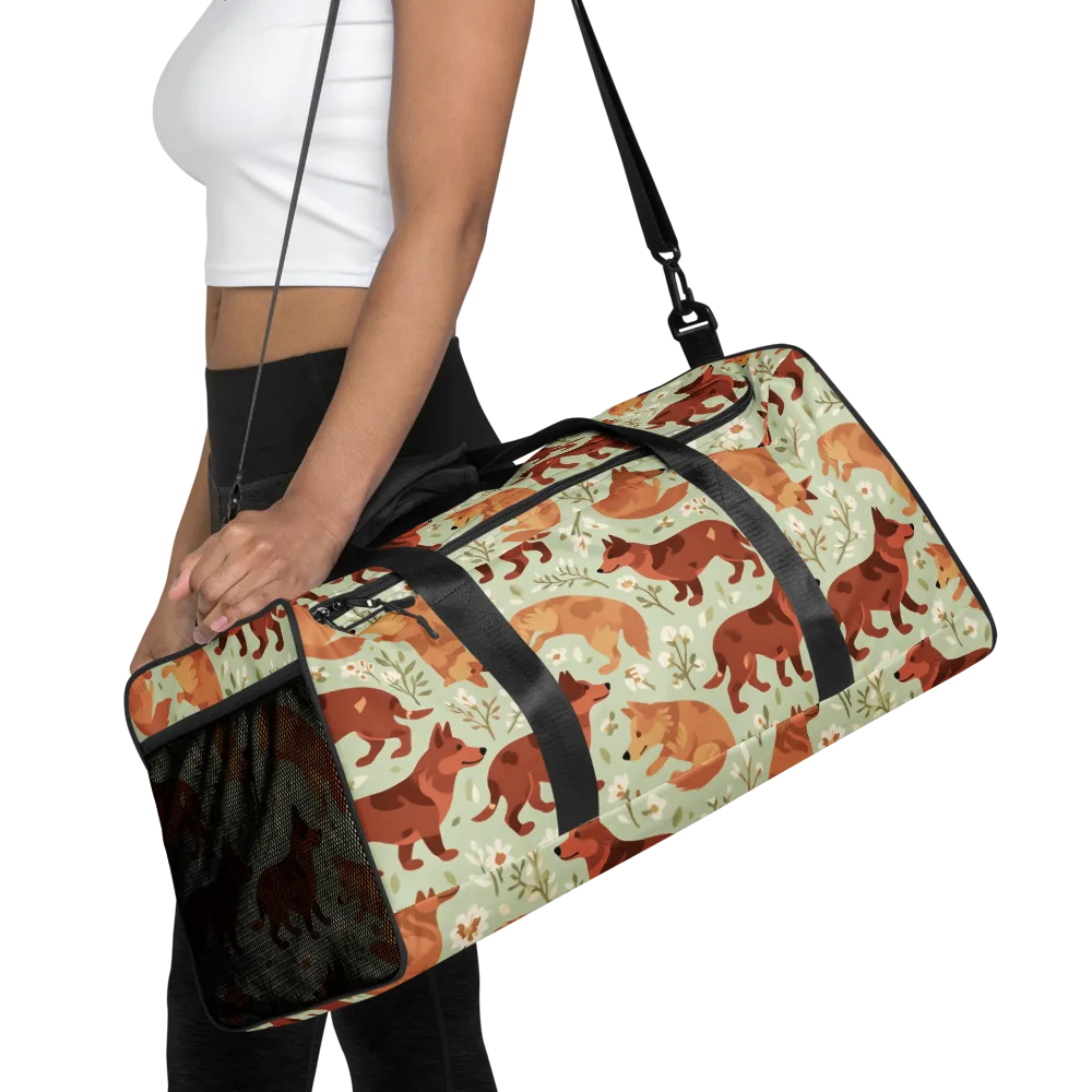 Vulpine Garden on Duffle Bag — Front