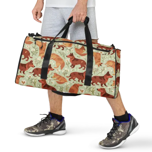 Vulpine Garden on a Duffle Bag