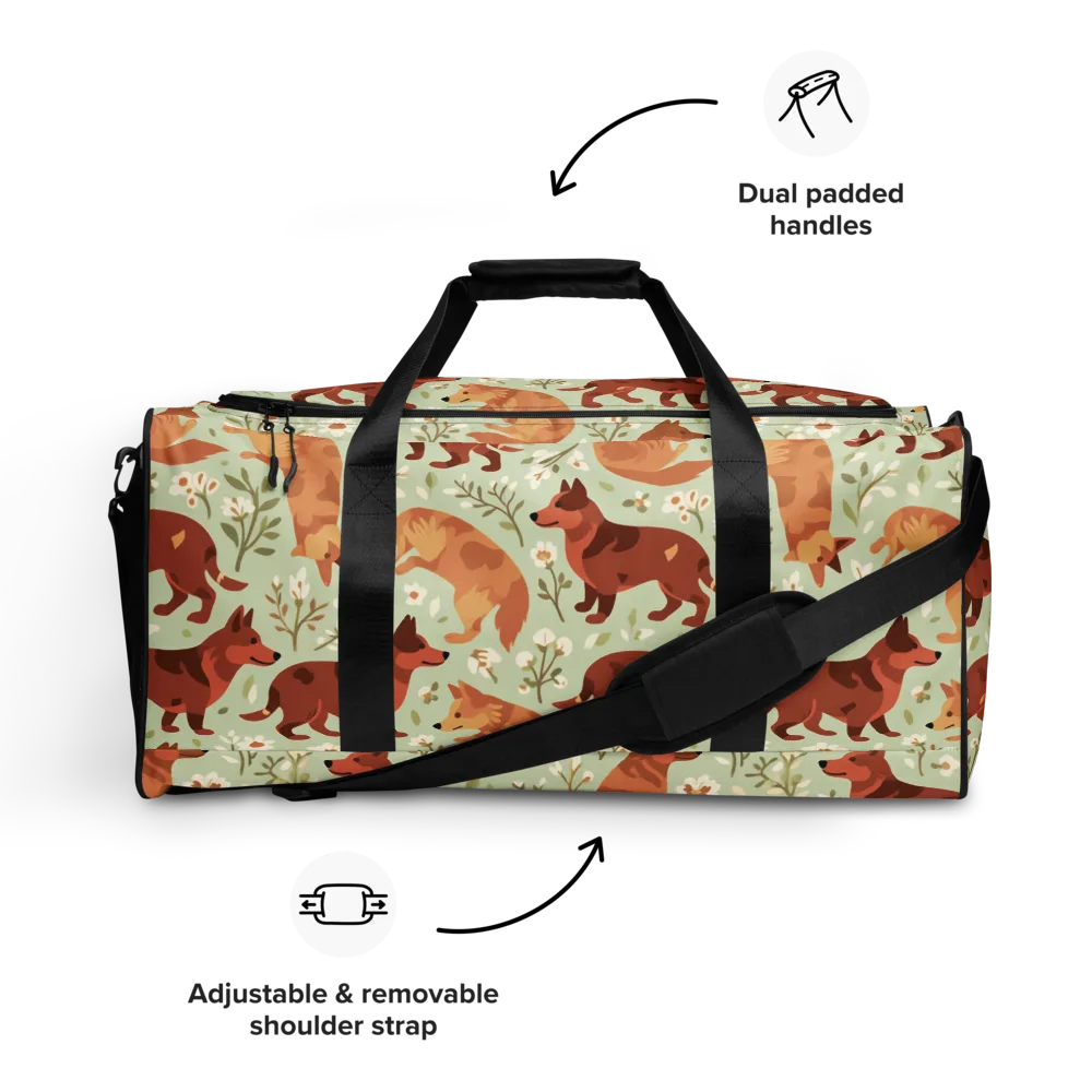 Vulpine Garden on Duffle Bag — Front