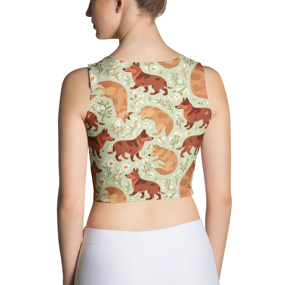 Vulpine Garden on Crop Top — Back