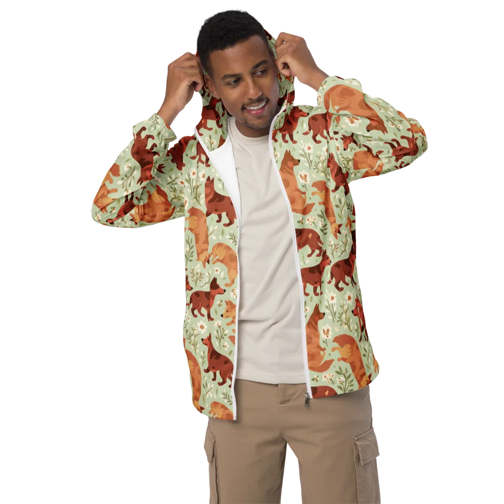 Vulpine Garden on Men's Windbreaker — Front