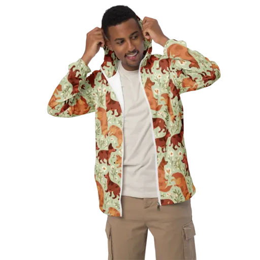 Vulpine Garden on a Men's Windbreaker