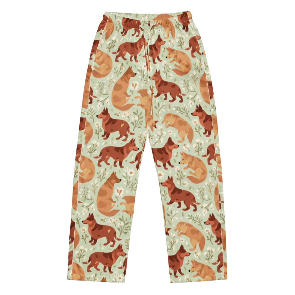 Vulpine Garden on Women's Pajama Pants — Front