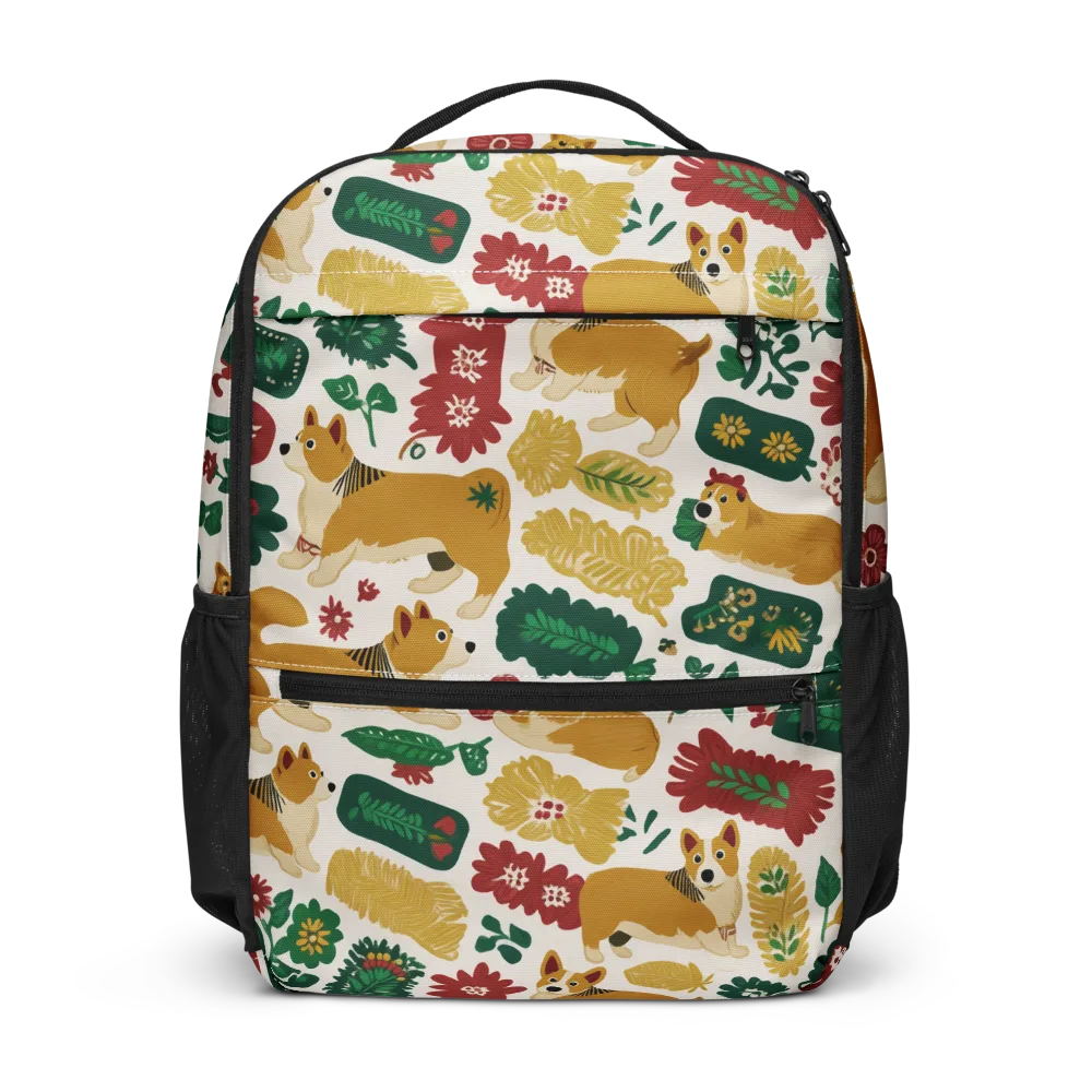 Corgi Conservatory on Utility Backpack — Front
