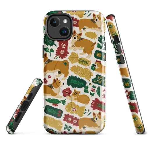 Corgi Conservatory on a MagSafe Tough Case for iPhone®