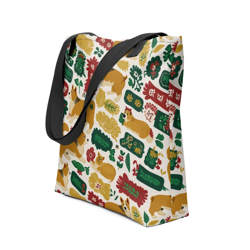 Corgi Conservatory on Tote Bag — Front