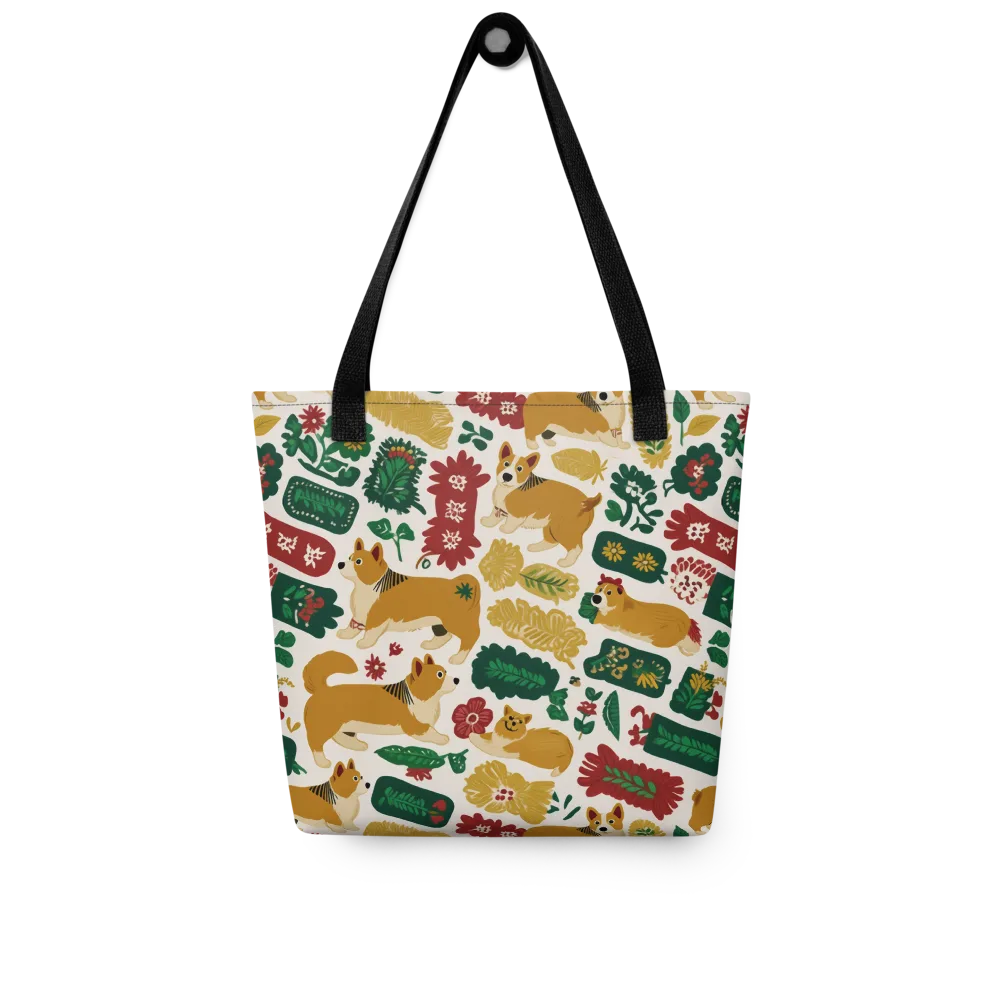 Corgi Conservatory on Tote Bag — Front