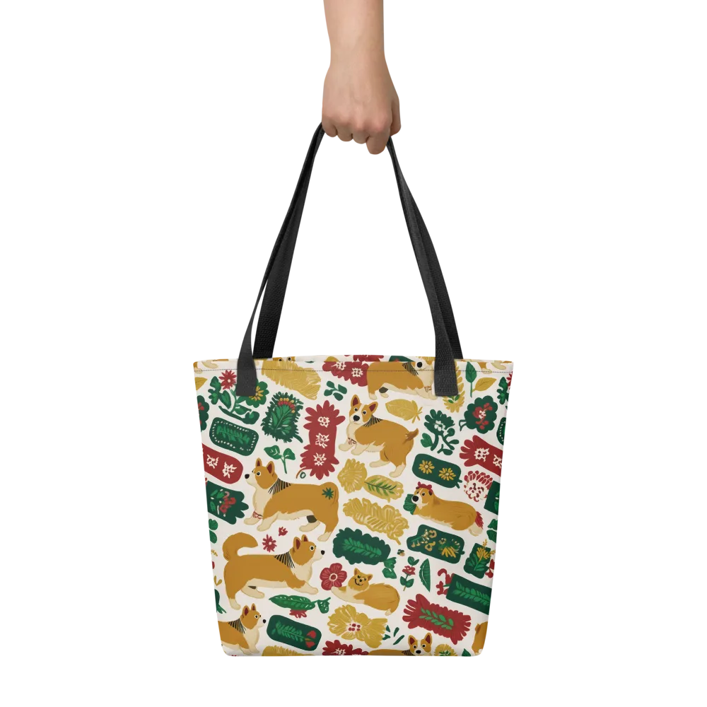 Corgi Conservatory on Tote Bag — Front