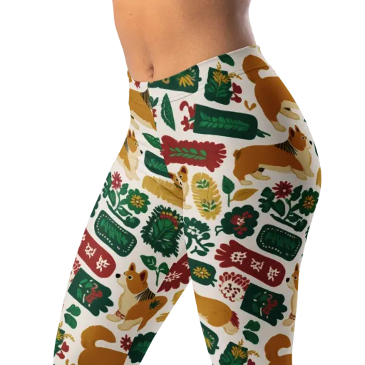 Corgi Conservatory on a Leggings
