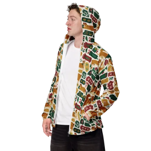 Corgi Conservatory on a Men's Windbreaker