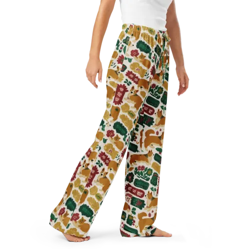 Corgi Conservatory on a Women's Pajama Pants