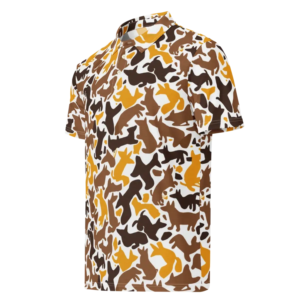 Amber Menagerie on Men's Slim Fit Polo Shirt — Left Front