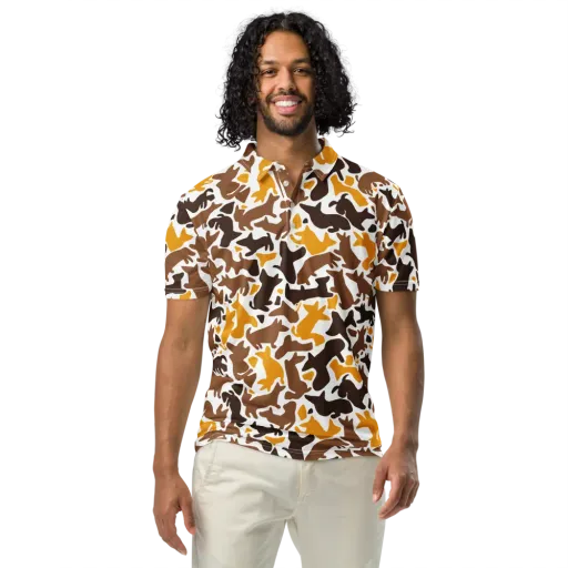 Amber Menagerie on a Men's Slim Fit Polo Shirt