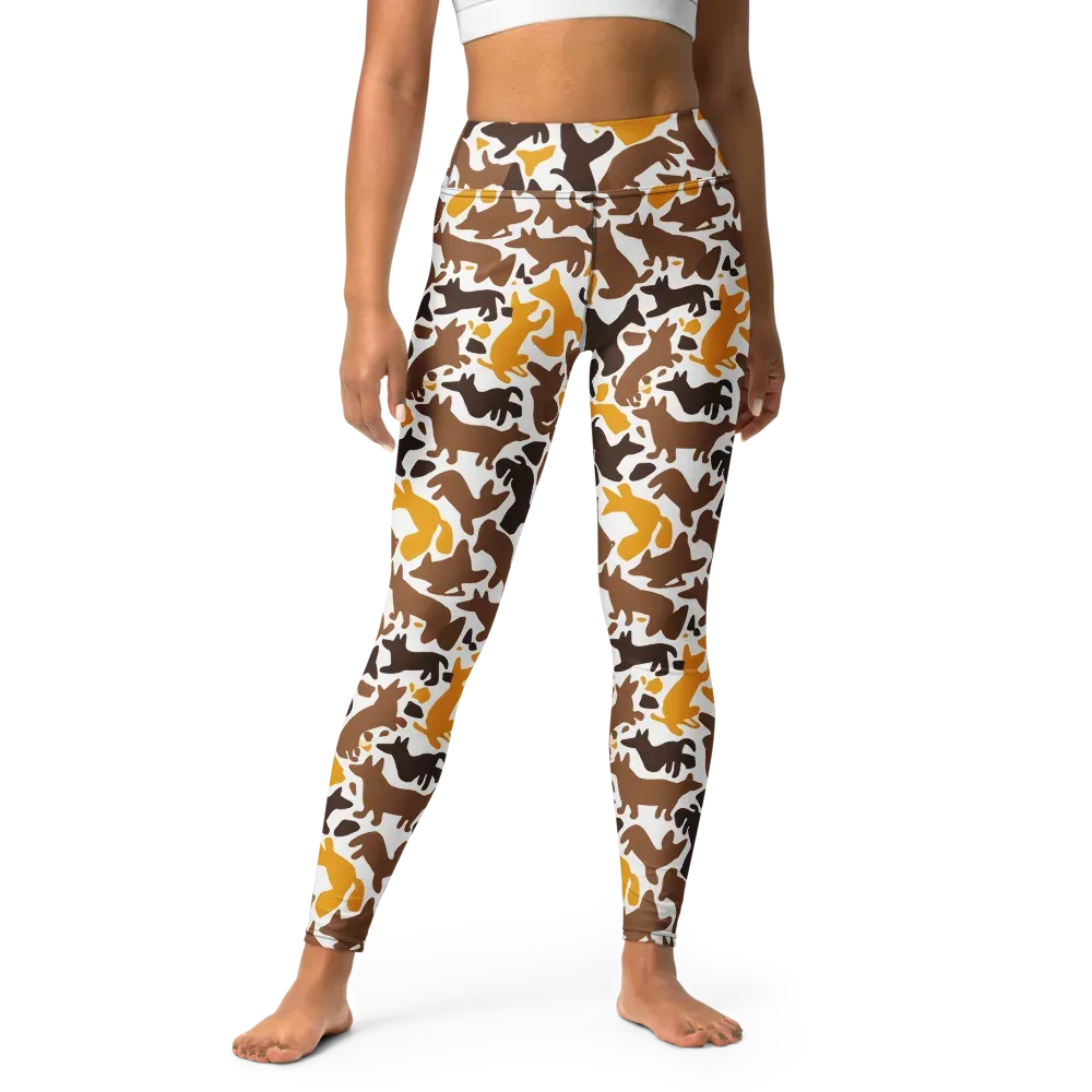 Amber Menagerie on Yoga Leggings — Front