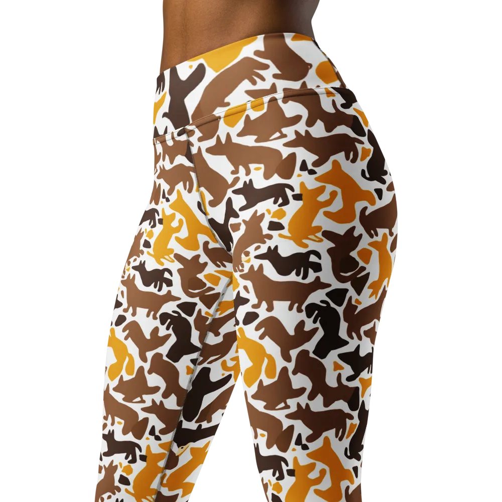 Amber Menagerie on Yoga Leggings — Left Front
